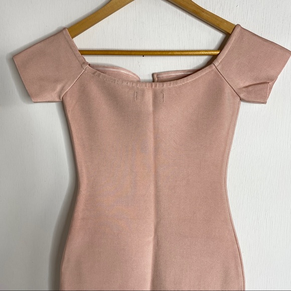 Few Moda Blush Bodycon Mini Dress - Picture 6 of 11